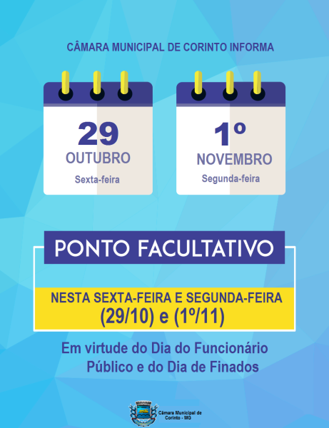 PONTO FACULTATIVO NA CÂMARA DE CORINTO.