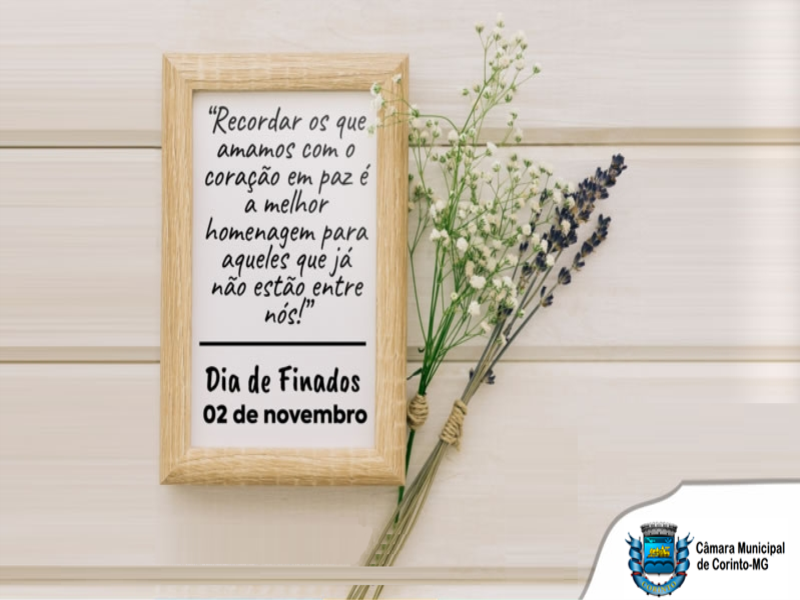 2 DE NOVEMBRO – CELEBRAMOS O DIA DE FINADOS 