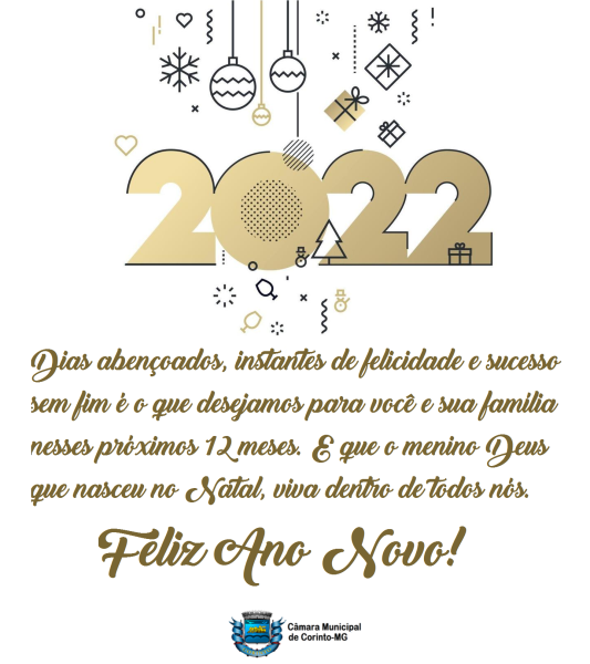 MENSAGEM DE ANO NOVO À POPULAÇÃO CORINTIANA / CORINTENSE.