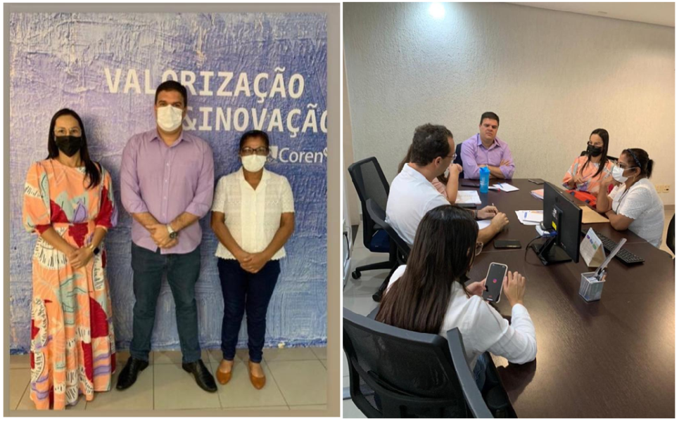 VEREADORAS DE CORINTO PAULA GUEDES E ROSÂNGELA ENFERMEIRA FAZEM VISITA COREN-MG