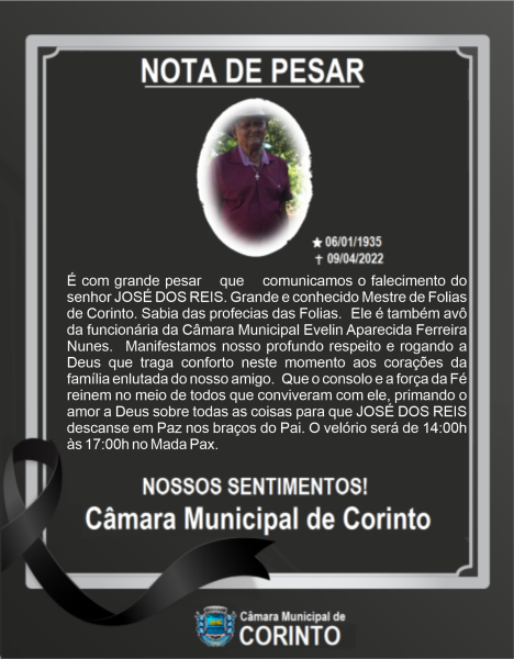 NOTA DE PESAR