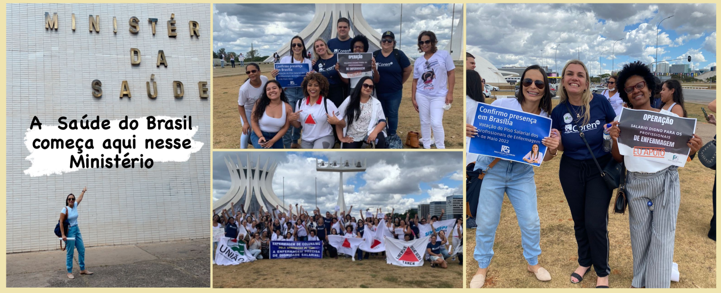 VEREADORA PAULA GUEDES PARTICIPA EM BRASÍLIA DE MANIFESTO EM FAVOR DO PISO SALARIAL PARA ENFERMEIROS