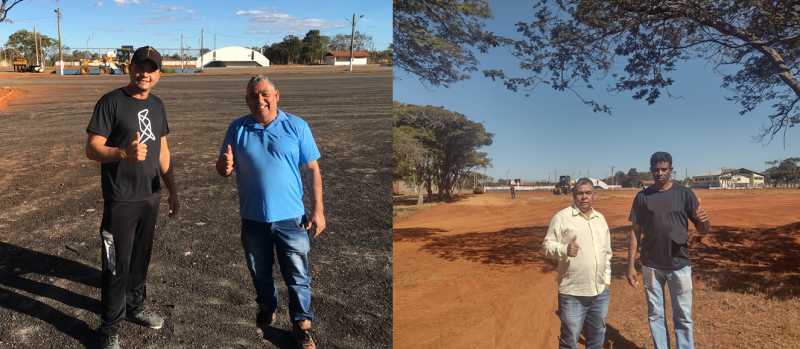 VEREADORES VISITAM OBRAS DE MELHORIAS EM ÁREA DE LAZER EM CORINTO