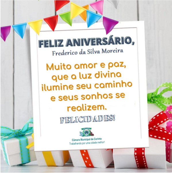 HOJE É O DIA DO ANIVERSÁRIO DO NOSSO PROCURADOR DR. FREDERICO DA SILVA MOREIRA