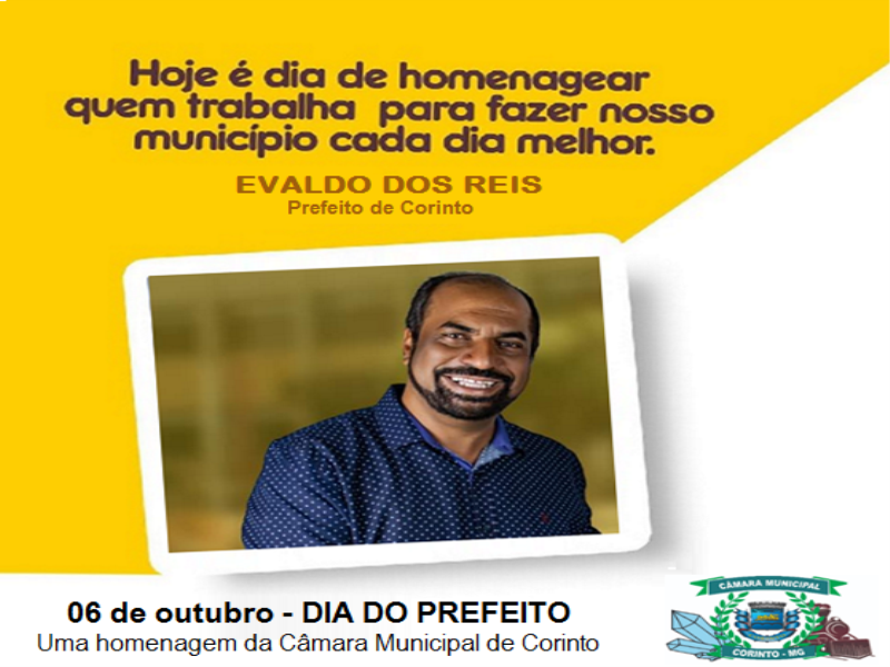 06 DE OUTUBRO - DIA DO PREFEITO