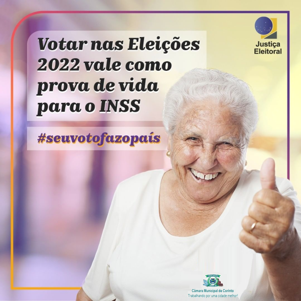 VOTO SERÁ VÁLIDO COMO PROVA DE VIDA PARA O INSS