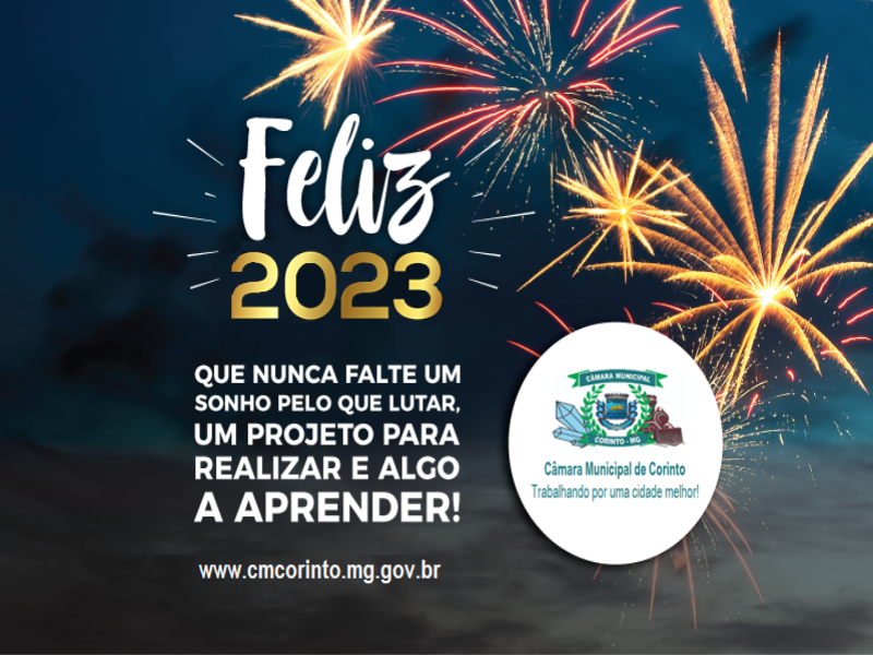 MENSAGEM DE ANO NOVO DA CÂMARA MUNICIPAL DE CORINTO