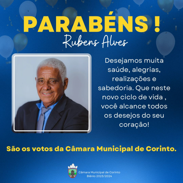 Aniversário do Vereador Rubens Alves de Moura.