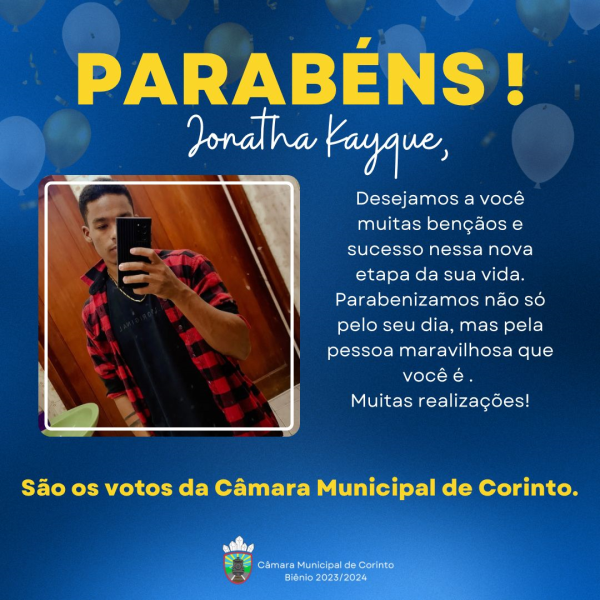Aniversário do Jovem Aprendiz Jonathan.