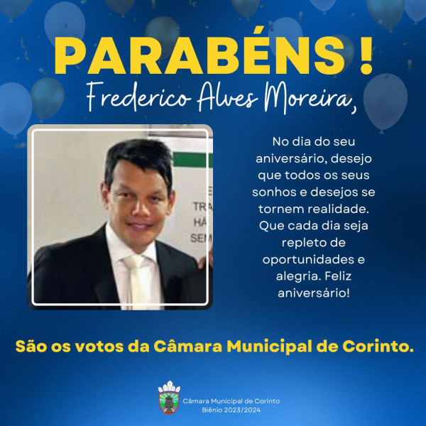 Aniversário do Advogado Dr. Frederico Alves Moreira