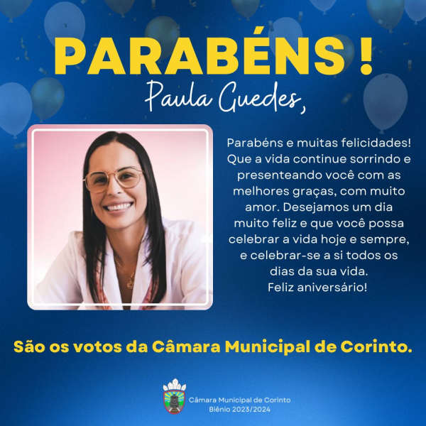 Aniversário da Vereadora Paula Guedes.