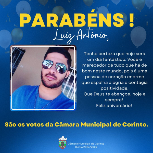 Aniversário de Luiz Antônio.