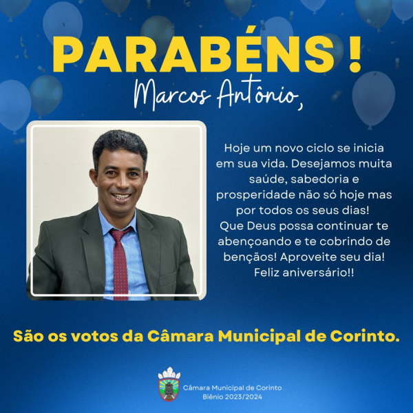 Aniversário do Vereador Marcos Antônio.