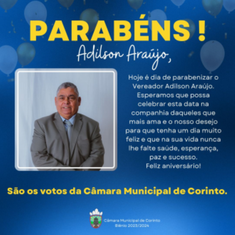 Aniversário do Vereador Adilson de Araújo.