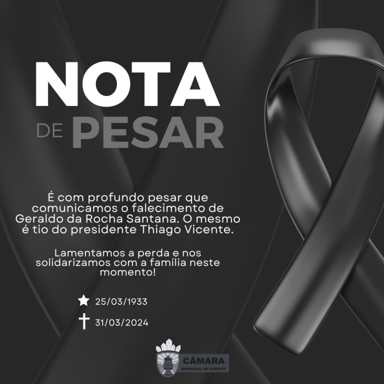 Nota de Pesar.