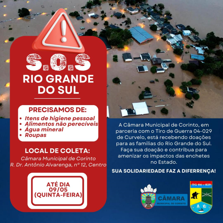 S.O.S Rio Grande do Sul.