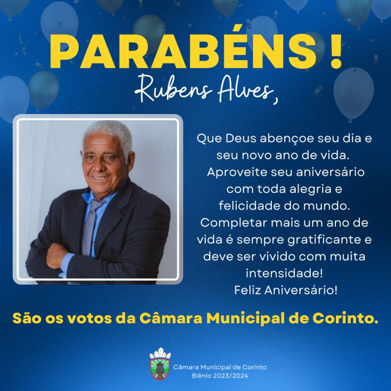 Aniversário do Vereador Rubens Alves de Moura.