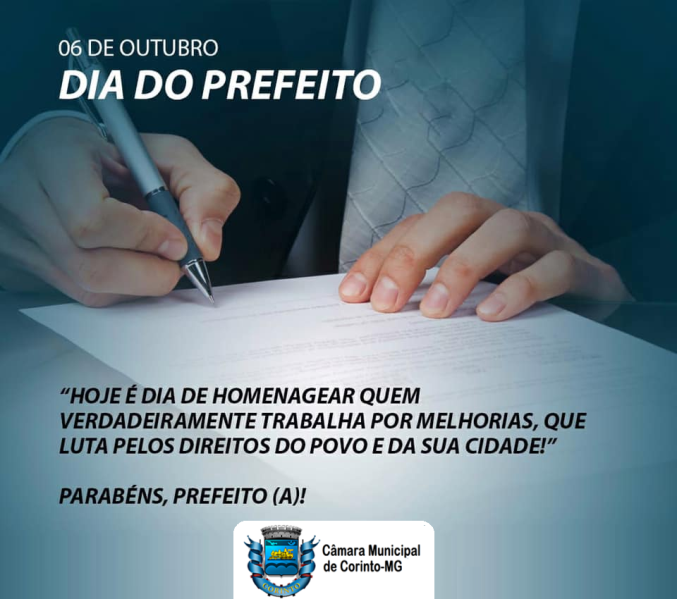 06 DE OUTUBRO – DIA DO PREFEITO